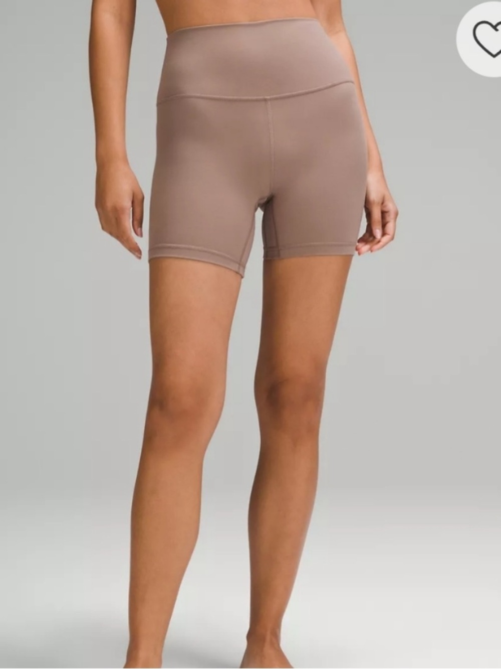 lululemon athletica High-Rise Bike Shorts — Taupe